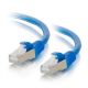 C2G 3FT CAT6A BOOTED STP BLU