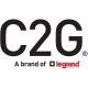 C2G 1' CAT6A Snagless UTP Cbl Blue