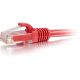 C2G 6 CAT6 UTP SNAGLESS PATCH RED