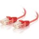 C2G 1ft Cat6  UTP Slim 28awg Red