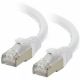 C2G 15ft Cat6A Snagless shield Wh