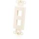 C2G Decor 2-p Keystone Insert WHI