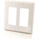 C2G C2G DUAL GANG DECORA WALLPLATE