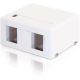 C2G 2 Port Kystn Jack Mount Bx Wht