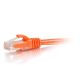 C2G 2' CAT6 Snagless Patch Orange