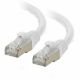C2G 7ft Cat6A Snagless shield Wh