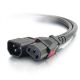 C2G 1ft Lockng C14 to C13 10A 250V