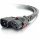 C2G 3ft Lockng C14 to C13 10A 250V