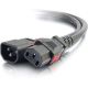 C2G 6ft Lockng C14 to C13 10A 250V