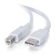 C2G 6' USB 2.0 A B Cable White