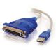 C2G 6' USB to DB25 IEEE1284 Cable
