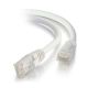 C2G 3' Cat5E Snagles Cable WHTE