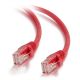 C2G 50' CAT5e Snagless Patch Red