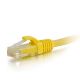 C2G 1' Cat5E Snagless Cable Yellow