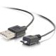 C2G 18in USB A M to Micro B M