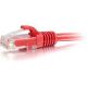 C2G 3' Cat6 Snagless Cable Red