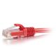 C2G 7' Cat6 Snagless Cable Red