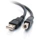 C2G 2m USB 2.0  A B Cable Black