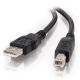 C2G 2m USB 2.0  A B Cable Black