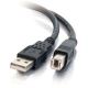 C2G 16.4' USB 2.0 A B Cable Black