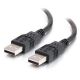 C2G 2m USB 2.0 A M to A F Cble Blk