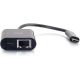 C2G USB C Ethernet Adptr Black