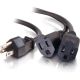 C2G 6' 1-2  Power Cord Splitter