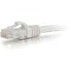 C2G 5' CAT6 Snagles Patch White