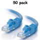 C2G 5' Cat6 Snagless 50PK Blue