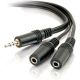 C2G 6' 3.5mm Stereo Y Cable  FD