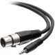 C2G M TRS 3.5mm to F XLR Cable 18