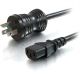 C2G 10ft 16AWG 5 15P C13 BK