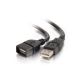 C2G 6' USB 2 A M to F Cable Black