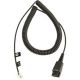Jabra QD cord  coiled mod plug