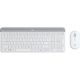 Logitech MK470 Slim Wrls KB Mouse White