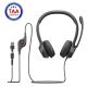 Logitech H390 USBHybrid Headset TAA Blk