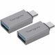 Targus USB A to USB C Adptr 2pk Gry