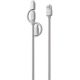 Targus 3in1 Combo Syn Chargng Cbl Wht