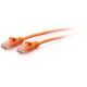 C2G 15ft Cat6a Orange Slim Cable
