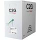 C2G 1000FT CAT6 SOLID UTP CMR GREE