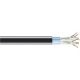 Black CAT6 BULK CBL 400 MHZ, SHLD