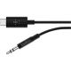 Belkin USB C 3.5mm Audio Cable Black