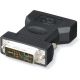 Black DVI MALE VGA HD15 FEM ADPTR