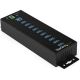 Startech.com 10Pt Ind USB3 Hub Ext PS TAA