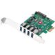 Siig DP USB 3.0 4 Port PCIe Card