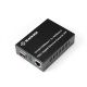 Black MEDIA CONVERTER 10/100/1000 ET