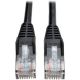 Eaton 3' black, snagless, Cat5e