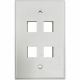 Eaton WALL PLATE 4 PORT SINGLE GANG
