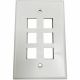 Eaton WALL PLATE 6 PORT SINGLE GANG