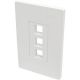 Eaton 3 Port Wall Plate Keystone